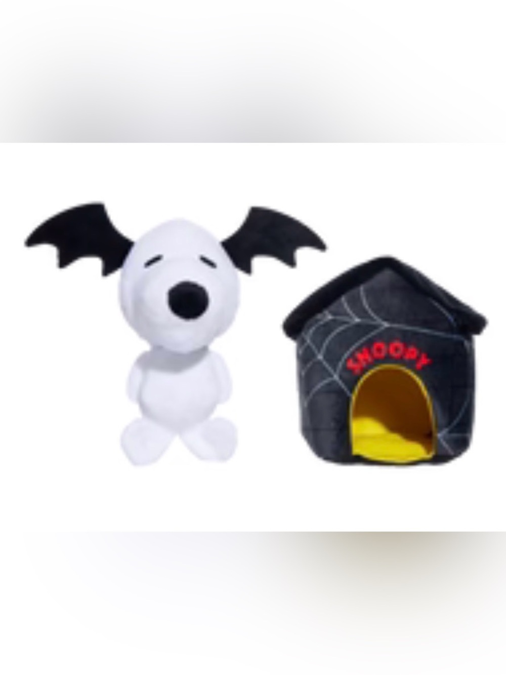 Bark Box Peanuts Snoopy Halloween Bat Plush Dog Toy with House NEW